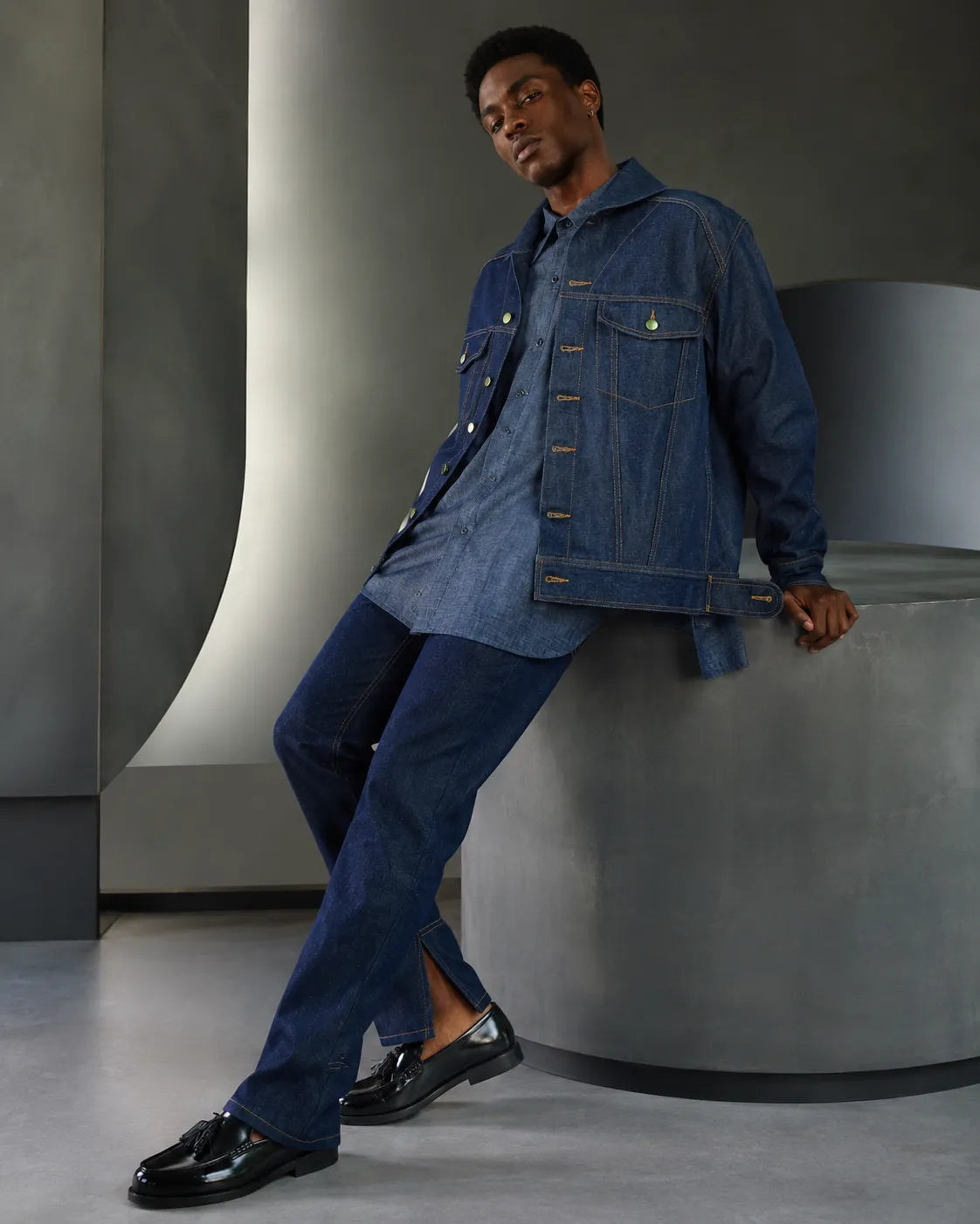 Loverboy Japanese Denim Jeans in Blue — product photo
